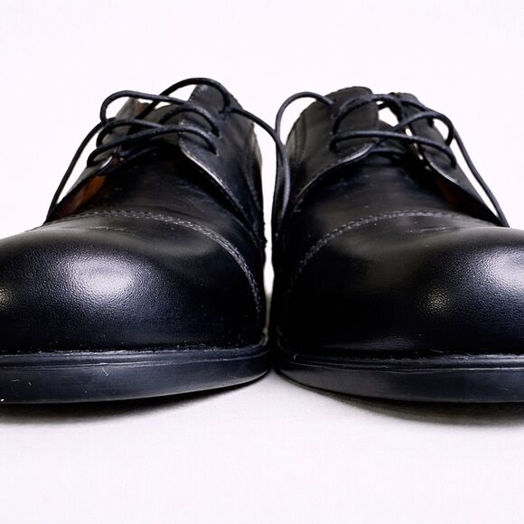 Florsheim Comfortech Men’s Black Leather Cap Toe Oxford Dress Shoes Size